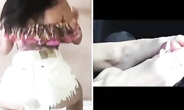 Twerking & Cum on Toes Compilation