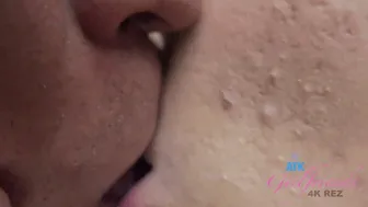 Lily Adams Gets Rough Side Blowjob and Handjob POV