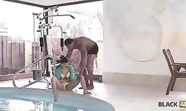 Ebony Teen Gets a Fuck-Fest While Under Palace Arrest