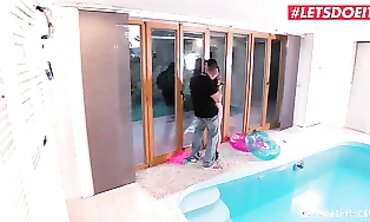 Czech Goddess Susan Ayn Gets Rough Poolside Sex With Photographer