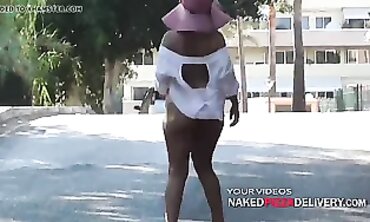 Patricia and Valeria Stroll in Public Nudity