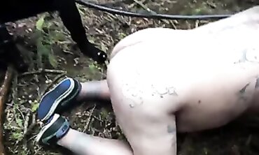 M.Madeleine Piras Gets Fisted With A Mega Dildo In The Woods