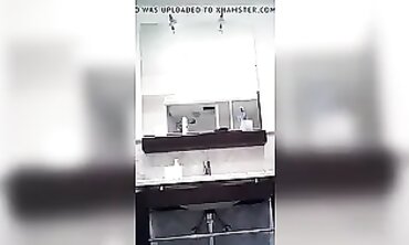 19-Year Old Teens Surprise Sex in Public Restroom