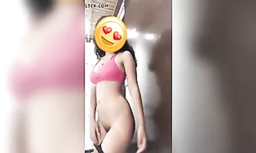 Exotic Brunette with Big Tits Strips and Shows Off