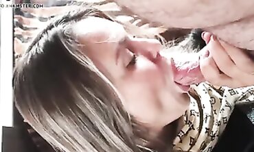 Blonde Sexwife Delivers Sizzling Blowjob for Her Cuckold Husband