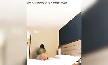 Latina Wife Facetimes Husband with BBC Striptease