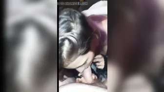 Surprise POV Deep Throat from a Latina MILF