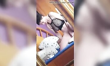 Mature Woman Worried in Front of Mirror with Sex Toy