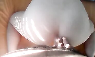 POV Doggy Style Spanking and Cumshot on Juicy Arse