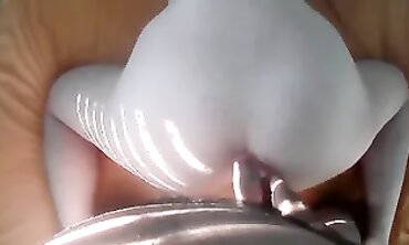 POV Doggy Style Spanking and Cumshot on Juicy Arse