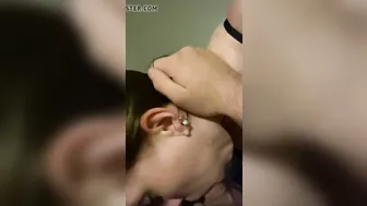 Blonde Ex Gives Cuckold Rod an Awesome Deepthroat Blowjob