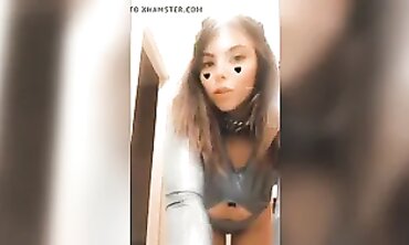 Teaser Dance Party! Hot Nineteen Year Old Striptease with Clamps & Dancing