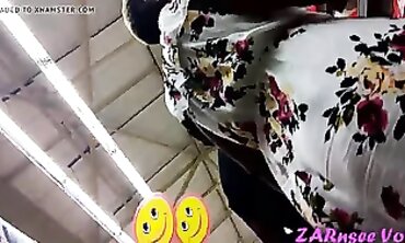 Pink Voyeur Upskirt in Lingerie