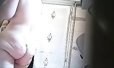 Close-Up Of A BBW Wife's Huge Puffy Nipples And Beaver