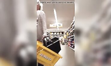 Blonde Bikini Babe Shows Off Her Big Ass Body In Store