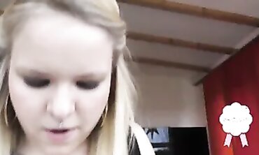 Nubile Blonde Luna Love Gets Torn and Shut Up at Casting