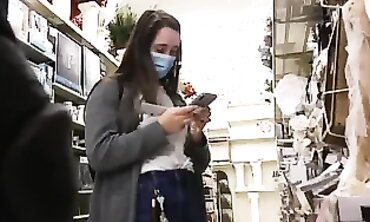 Lilly Fox Enjoys a BBC Encounter in Public