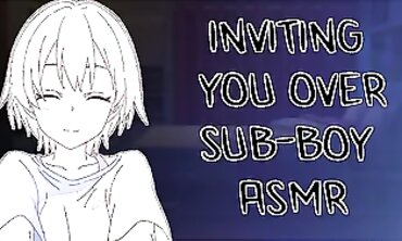 POV Gay Roleplay: Submissive Slave Gets Handjob and Anal After Class