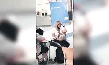 Candid Blonde MILF Caught with Enormous Length