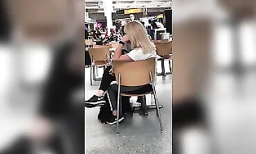 Candid Blonde MILF Caught with Enormous Length