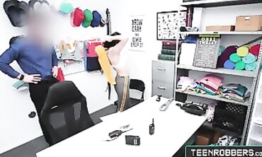 Petite Judy Jolie Caught Stealing Gets Rough POV Blowjob