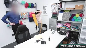Petite Judy Jolie Caught Stealing Gets Rough POV Blowjob