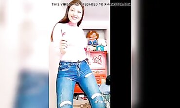 Mexican Latina Striptease in Tight Denim Jeans