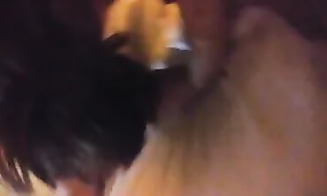 Brunette MILF Fiancee Takes Double Penetration and Blowbang