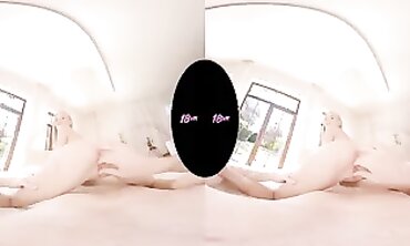 Virtual Reality - Teenage college girl NANCY ACES FIRST TIME VR SEX EDULATION