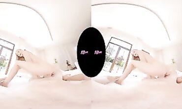Virtual Reality - Teenage college girl NANCY ACES FIRST TIME VR SEX EDULATION