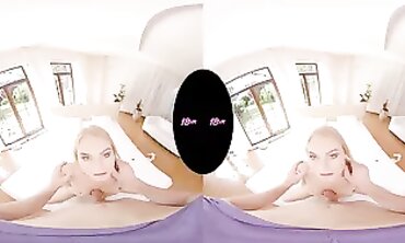 Virtual Reality - Teenage college girl NANCY ACES FIRST TIME VR SEX EDULATION
