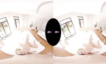 Virtual Reality - Teenage college girl NANCY ACES FIRST TIME VR SEX EDULATION