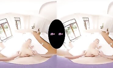 Virtual Reality - Teenage college girl NANCY ACES FIRST TIME VR SEX EDULATION