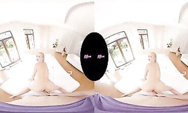 Virtual Reality - Teenage college girl NANCY ACES FIRST TIME VR SEX EDULATION