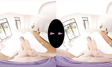Virtual Reality - Teenage college girl NANCY ACES FIRST TIME VR SEX EDULATION