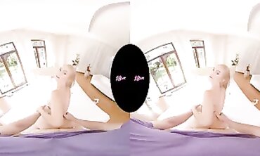 Virtual Reality - Teenage college girl NANCY ACES FIRST TIME VR SEX EDULATION