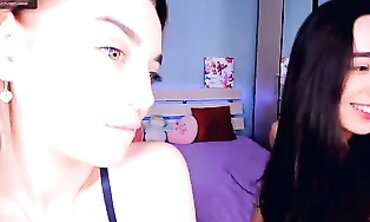 Joyful Amateur Brunette Dyke With Small Tits Enjoys Webcam Fun