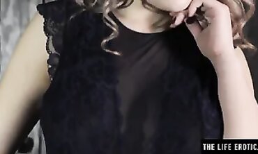 Revved On: Busty Blonde's Rough Clitoral Masturbation