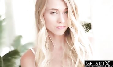 Riley Anne Plays With Her Perky Blonde Tits