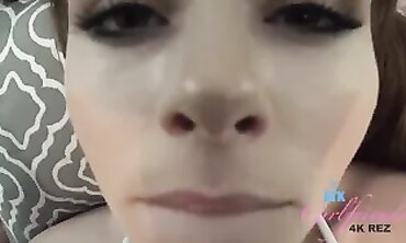 Alex Blake POV Side Angle Blowjob and Footjob