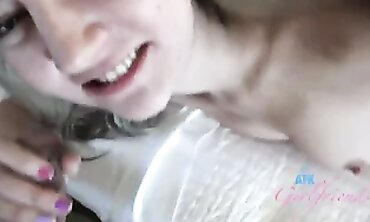 POV Hardcore: Mature Man Creampie barely legal Blonde on Vacation