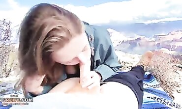 Epischer harter Bang-out auf dem Berg