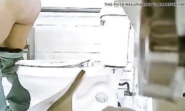 Secret Bathroom Cam: Latina Babe Takes a Douch