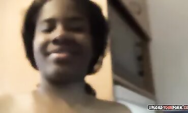 Voluptuous African Beauty Striptease and Fingering with Love & Nice