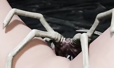 Alien surprise: Rough Hentai Double Penetration