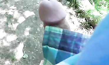 Frangelica Shows Off Her Chubby Belly and Cums in the Park