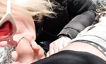 Blonde Amateur Gets Smashed in a Public Park