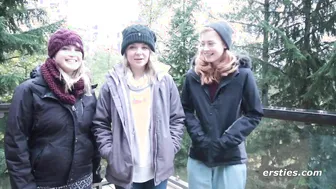 Inexperienced Lesbians Enjoy A Wild Three-Way Party