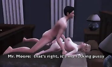 Sims 4: Married Blonde MILF Lecturer Cheats With Student
