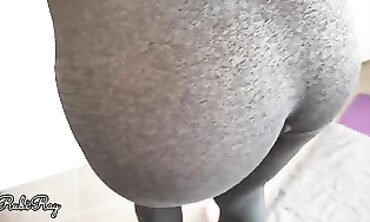POV: Bombshell Gym Babe in Lingerie and Leggings